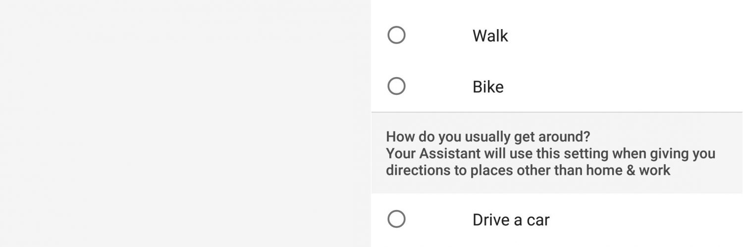 google assistant getting around